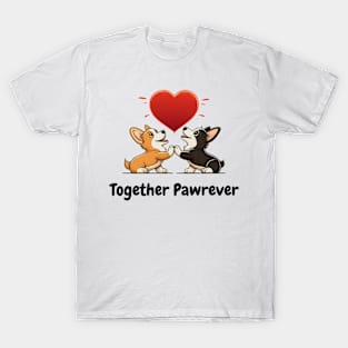 Together Pawrever - Cute Pet Pun Design T-Shirt